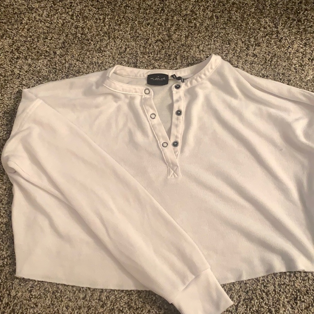 urban outfitters cropped henley